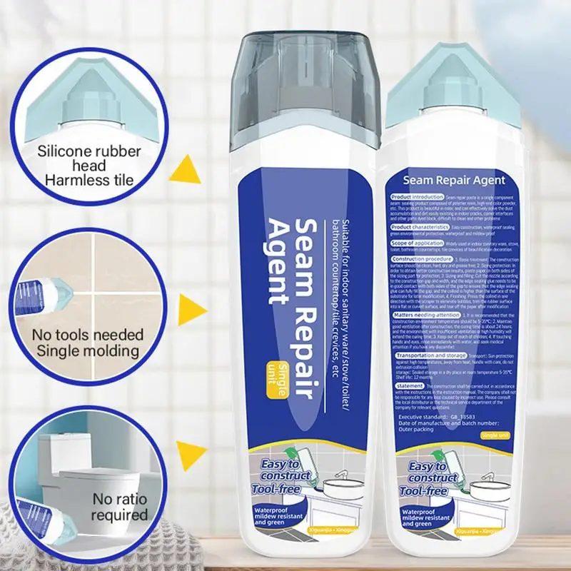 

Waterproof Sealant ceramic tiles Sealing agent Multifunctional Low Odor Strong Adhesion Crack Proof Caulk For Kitchen Bathroom