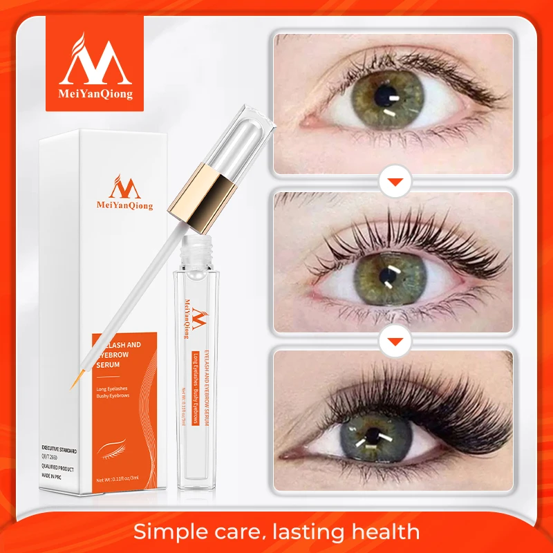 

Herbal Eyelash Growth Treatments Liquid Serum Enhancer Eye Lash Longer Thicker Better than Eyelash Extension Powerful Makeup