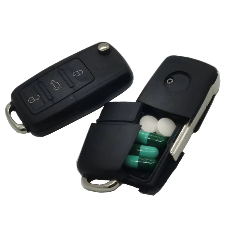 Fake Car Key Safe Hidden Secret Compartment Stash Box Discreet Decoy Car  Key Fob to Hide and Store Money