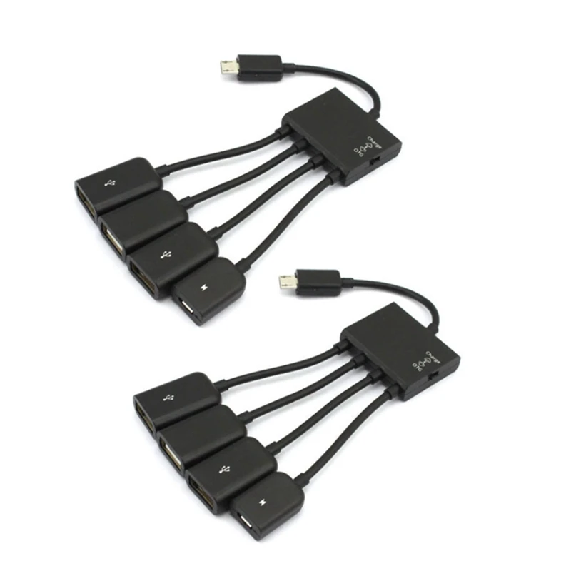 

2 шт., адаптер для подключения Micro USB, 4 порта