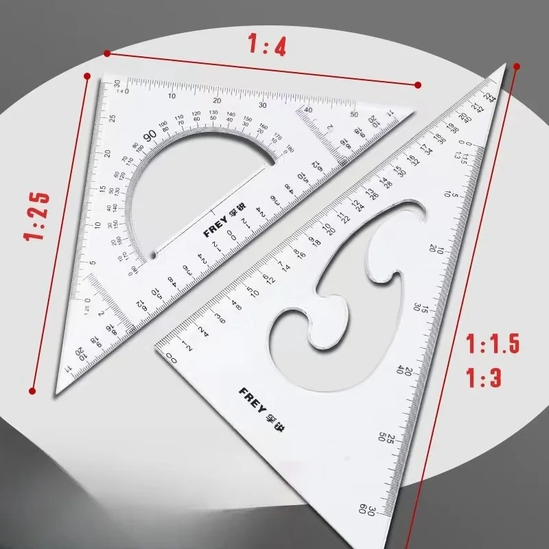 Mechanical Drawing Tool Set Engineering Drawing Device Engineering Kit Compasses Set for Students