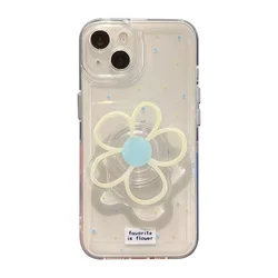 Charming Floral Phone Case with Holder and Air Cushion Protection - Galaxy A33 (1)