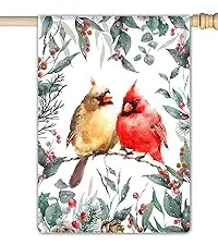 Hello Winter Garden Flag, Welcome Christmas Small Garden Flags 12x18 Double Sided