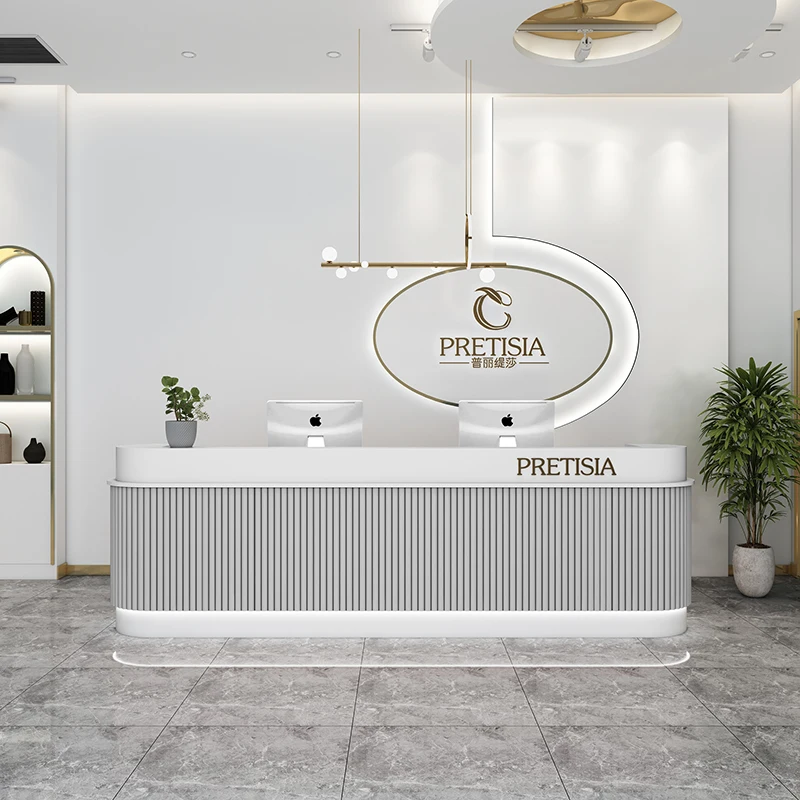 Podium Reception Desks Beauty Salon Front Spa Counter Cash Register Table Lectern Comptoir Caisse De Boutique Bar Furniture