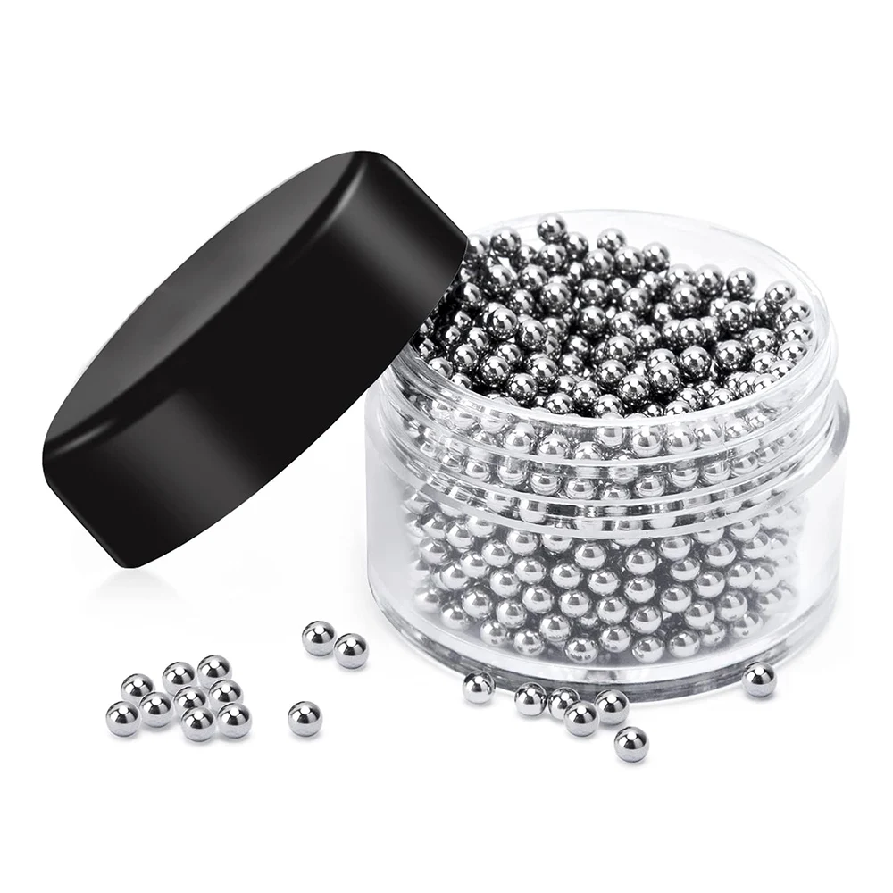 200pcs/Box Glass Bottle Stains Clean Ball Wine Tea Hookah Cup Decanter Cleaning Tool Stainless Steel Bead Brushing Accessories cleaning accessories