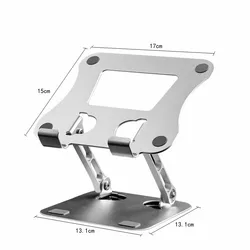 Adjustable Aluminum Alloy Portable Folding Stand for Phones, Tablets, and Laptops (P16-Plate support)