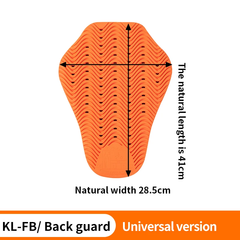 Orange Universal CE Certified Motorcycle Built-In Protective Gear Jacket Insert Back Protector 41*28.5CM