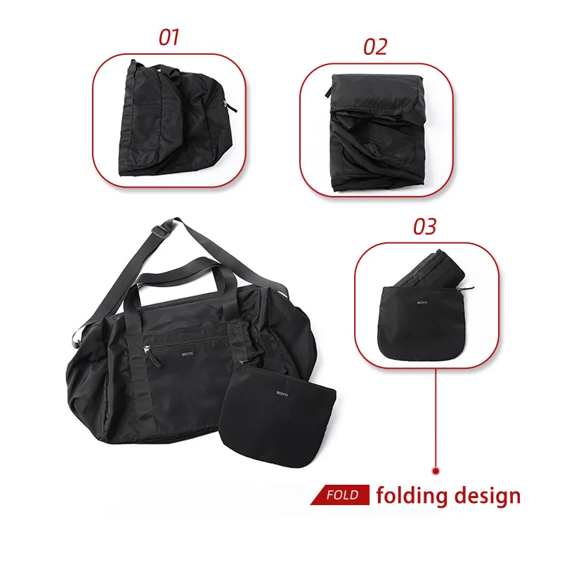 Oxford Foldable Travel Duffel Bag 37L Waterproof Sports Tote Gym Shoulder Weekender Overnight Bags Large Capacity Men