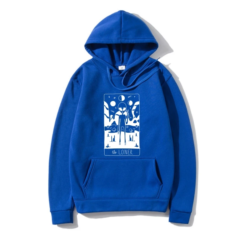 

Summer Mens Prin Outerwear The Loner Taro Card Hoody