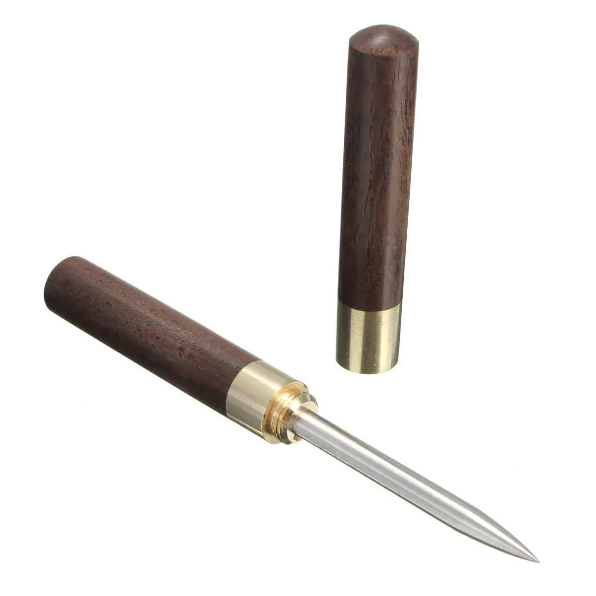 1pcs Sandalwood Tea Knife Needle Pick With Wood Handle Puer Tea Tools Cone Needle Breaking Prying Brick Professional Tool