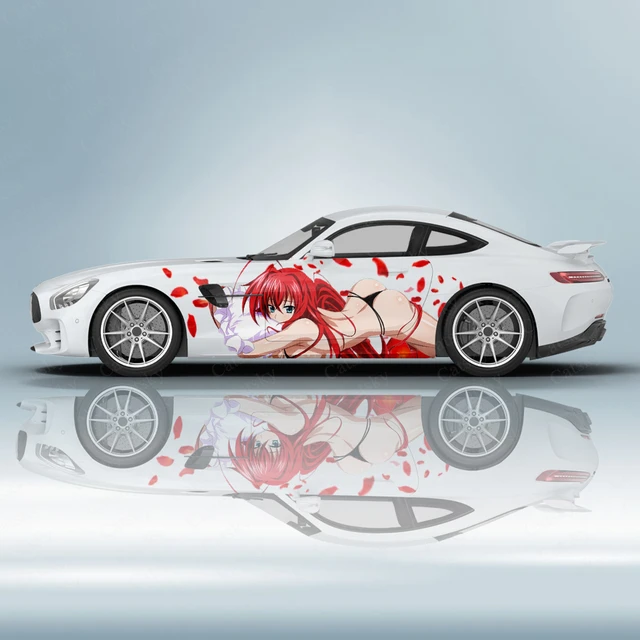 Gothic Rias Gremory Auto Seite Grafik Aufkleber Anime Vinyl Muster Sexy  Mädchen Auto Teile Cartoon Aufkleber Aufkleber - AliExpress