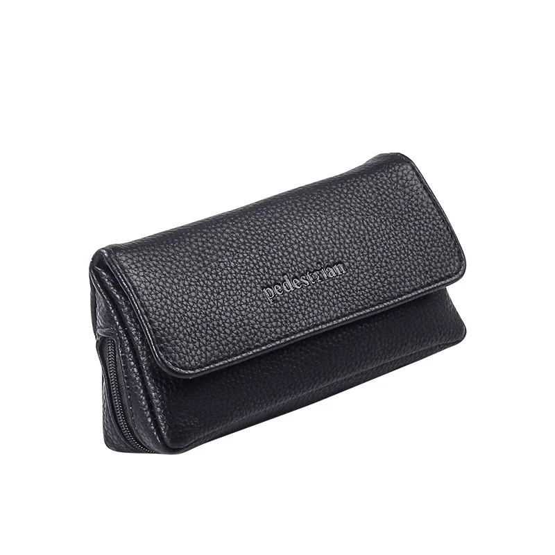 Smoking Pipes Bag Tobacco Pouch Holder Top PU Leather Cigarette Storage