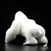 Albino Gorilla High Fidelity Anime Cute Ape Plushie Silverback Plush Toys Lifelike Animals Simulation Stuffed Doll Kawai Toy Gif 4