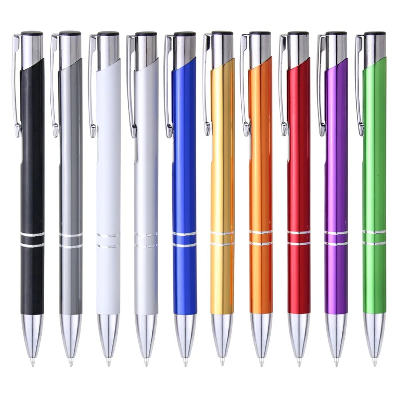 

Металлическая шариковая ручка, 100 шт, ручка для студентов, креативный подарок, оптовая продажа