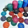 100pcs Ceramic Chips 43mm Texas Hold'em Poker Chip Set Casino Poker Chips Baccarat Entertainment Coin Round Chips 2