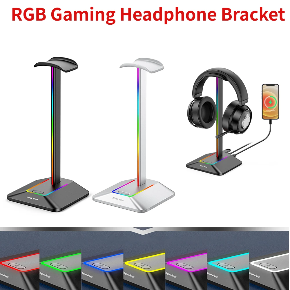 Support de casque universel monté sur la tête pour Gamer Desktop Table Game  Earphone