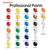 Fantastory 28 Classic Colors Acrylic Paint Set, Professional Craft Paint With 12 Brushes, Suitable for Wood/ Stons/ Model/ Rock 3