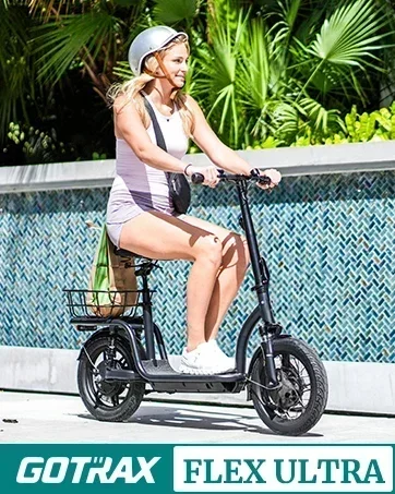 Gotrax FLEX ULTRA electric scooter with seat