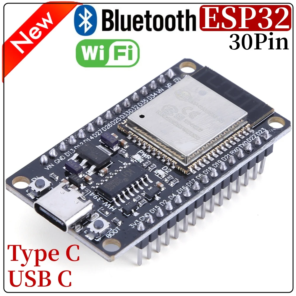 Scheda di sviluppo ESP32 modulo Bluetooth WiFi Wireless consumo energetico Ultra-basso Dual Core 30pin ESP32-WROOM-32S 32D ESP 32