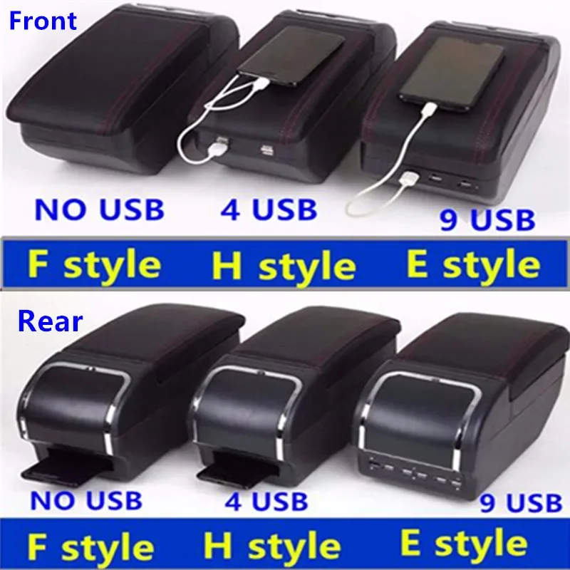 혼다 재즈 WRV용 자동차 팔걸이 상자 2014 2015 2016 2017 2018 2019 2020 개조 부품 내부 보관함