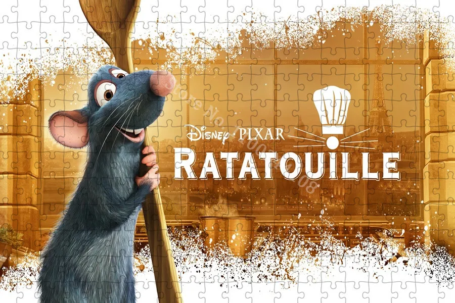 Disney filme ratatouille quebra-cabeça quebra-cabeças personagens dos  desenhos animados de madeira para adultos brinquedos