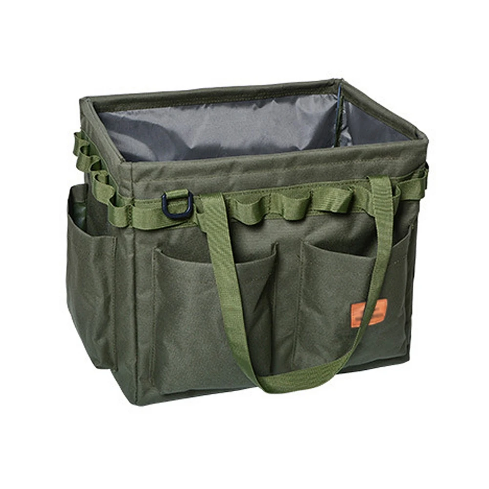 Outdoor Tool Bag Organizer Heavy Duty Tool Pouch Bag Anti-Fall Tool Tote Storage Bag Multi Waterproof Pockets