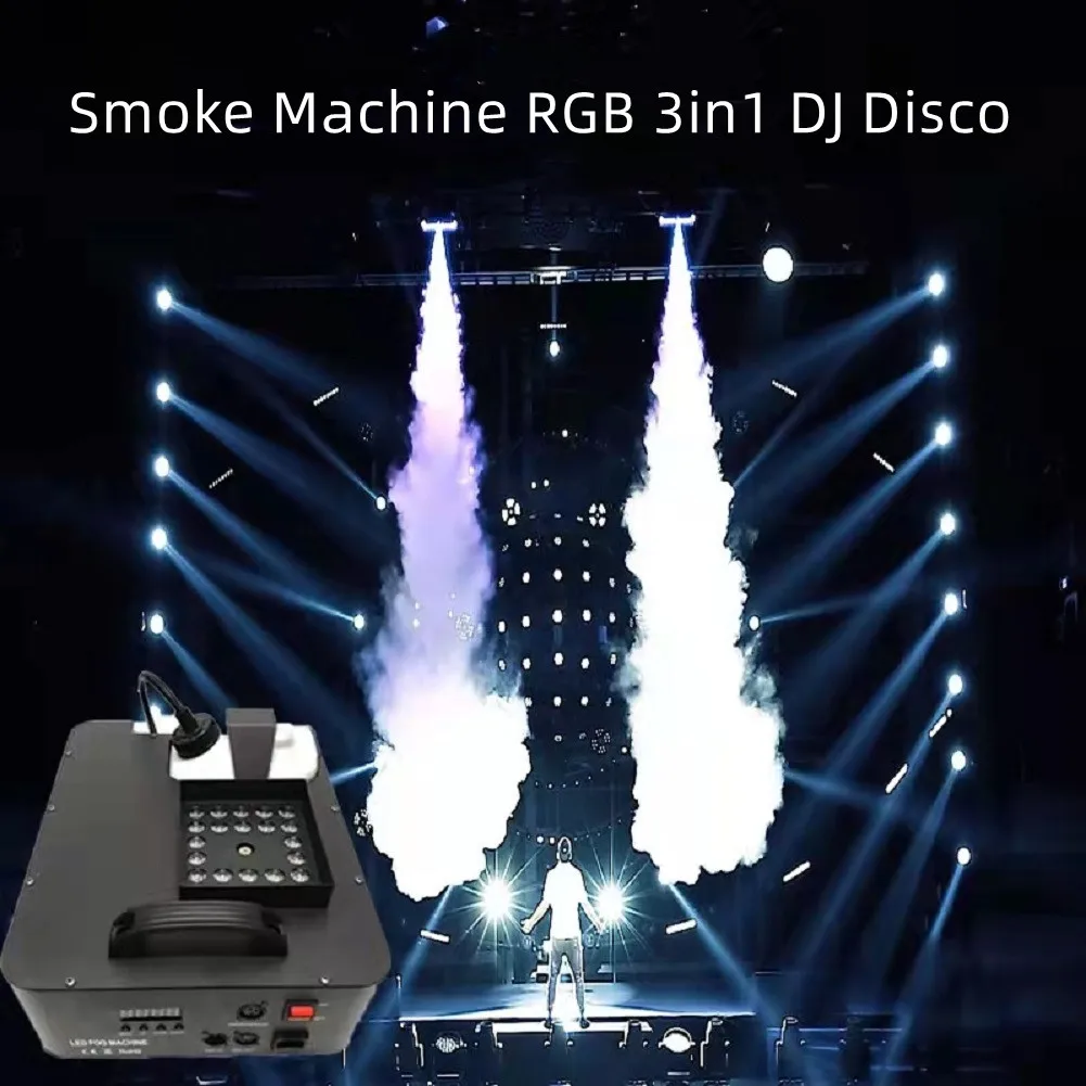 Wireless Smoke Fog Machine Dj Disco Light 1500w Stage Fogger Fog