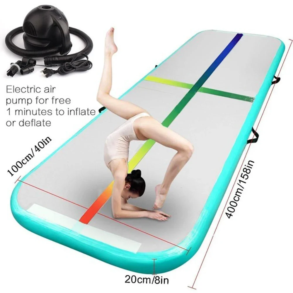 Free Shipping Inflatable Gymnastics Airtrack Floor Tumbling Air Track 4m/6m/8m*1m*0.2m For kids Floor Trampoline forTraining 5