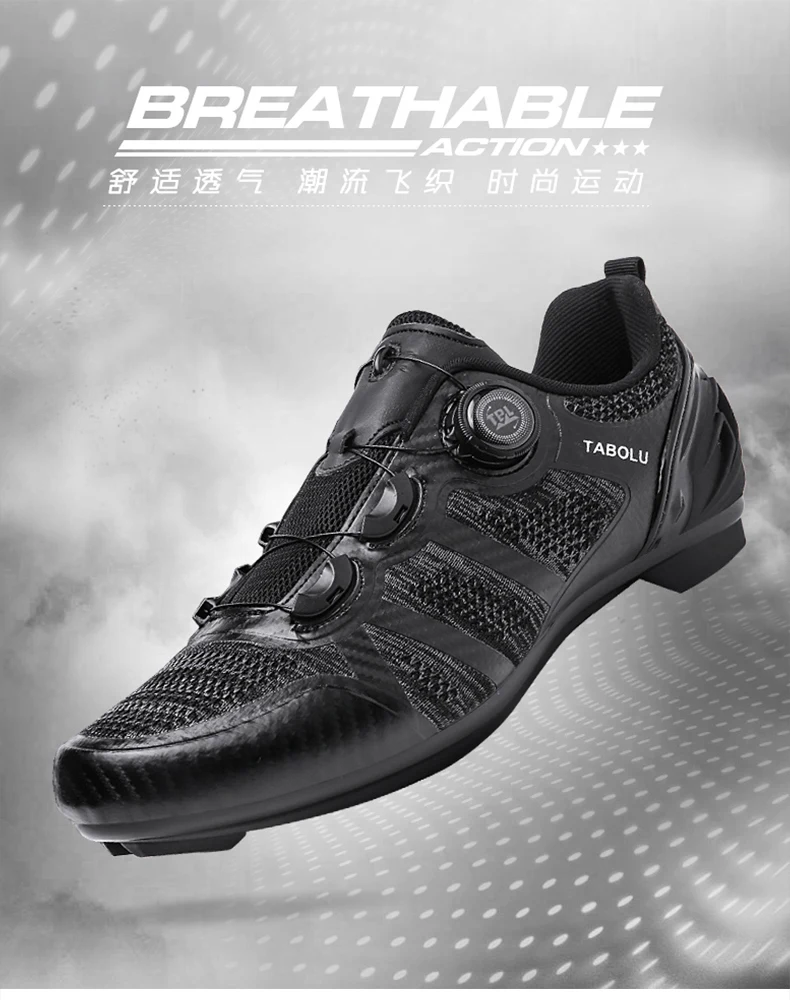 Chaussures De Cyclisme Homme - Crampons Antidérapants - VTT/Route - Taille EU 48 - Respirantes