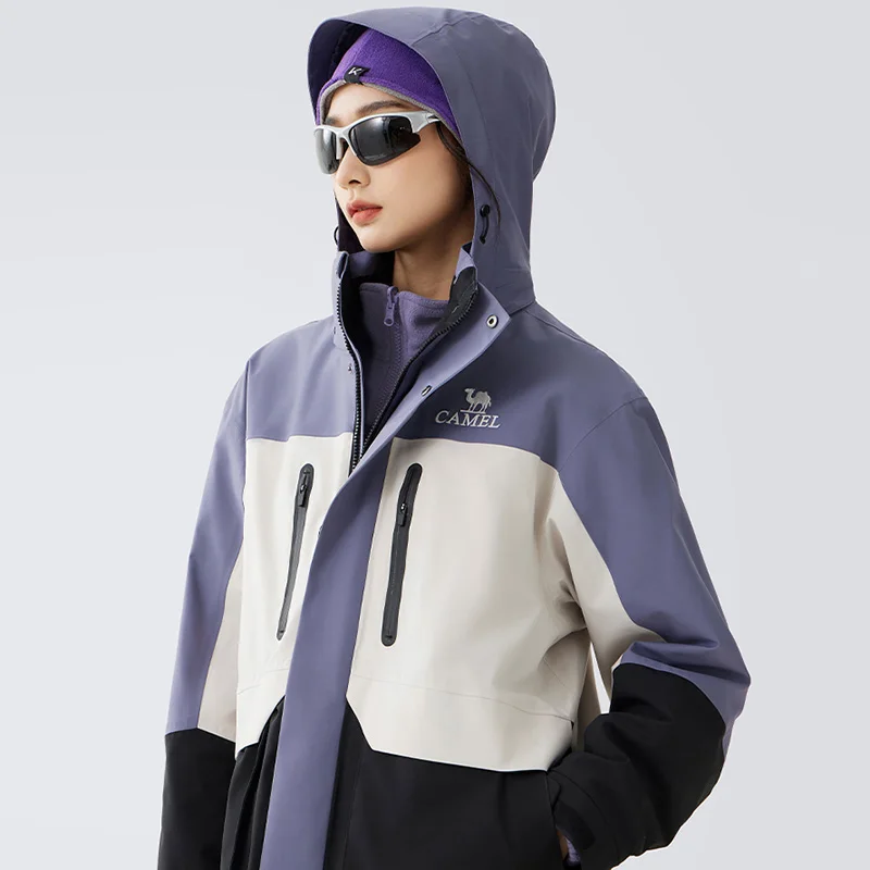 Hiking Jackets Men Women Winter Windbreakers Fleece Thick Hard Shell Hooded Jacket Waterproof Mountaineering Suits waterproof hiking jackets waterproof jacket waterproof coats