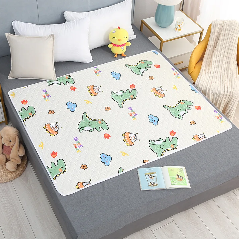 Cartoon baby changing pad waterproof washable crib mattress mother and baby care pad foldable soft and breathable diaper changing pad diaper changing mat