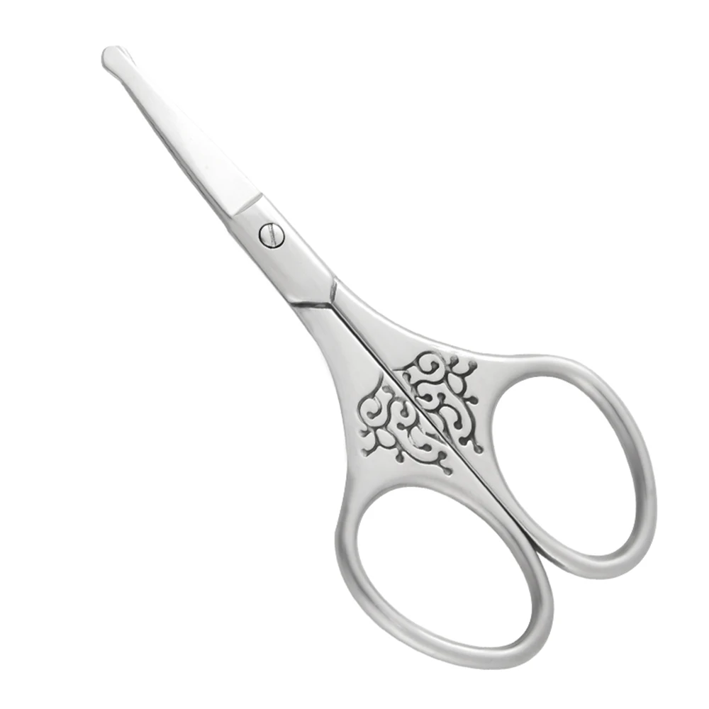 Chinese style Makeup scissors，Nose Hair Scissors，Stainless Steel Eyebrow Scissors,Safety Rounded Tip Small Scissors for Eyebrow 5