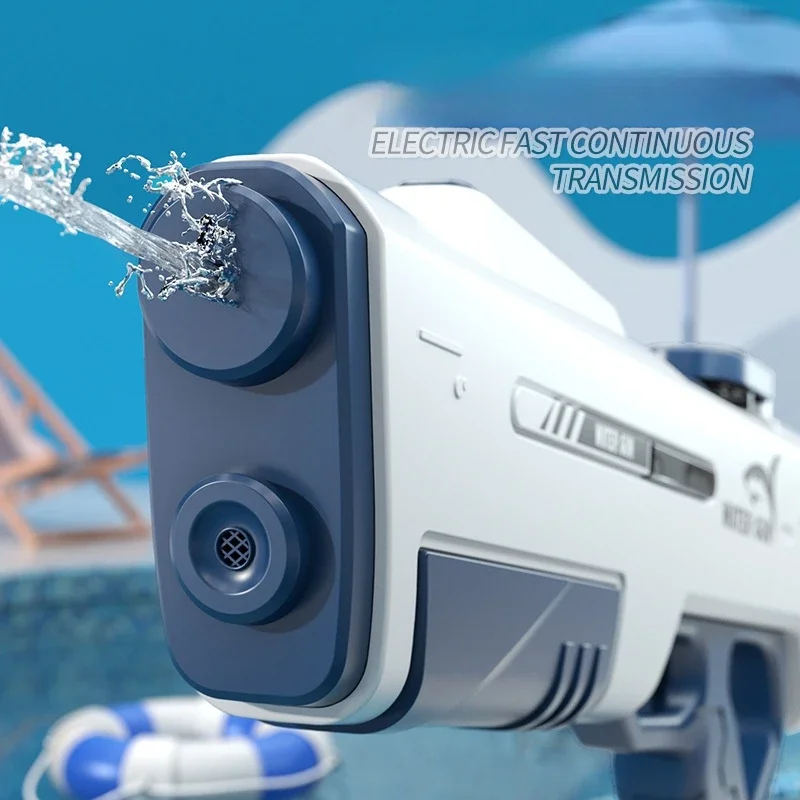 Automatic Water Absorption Electric Water Gun 43cm Children Hand Self-integration High-pressure Watergun Outdoor Toys for Kids 4
