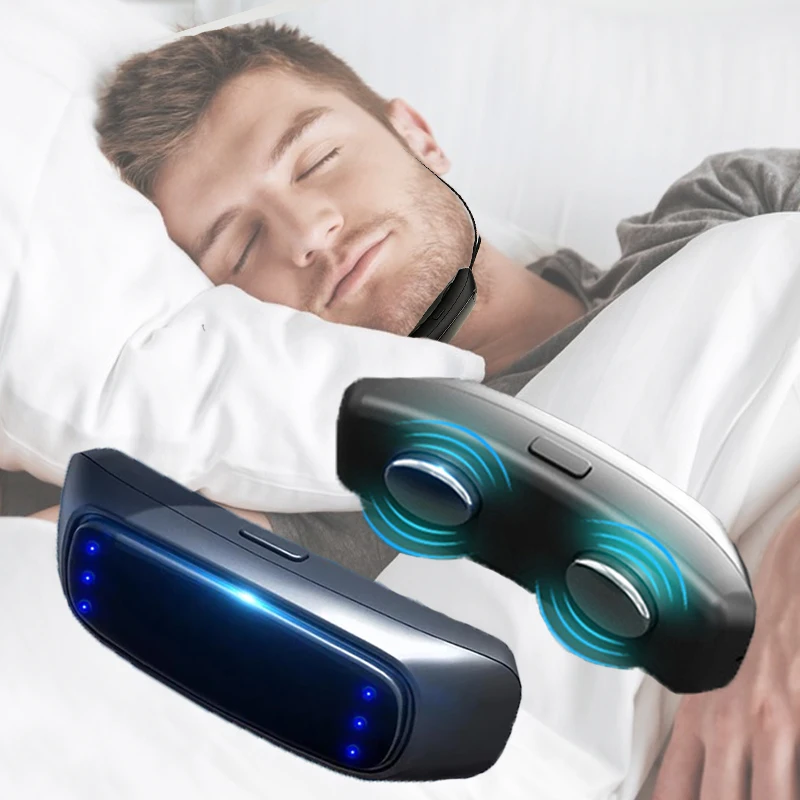 Portable Comfortable Sleep Well Snoring Stop Sleep Apnea Aid USB Electric Smart Anti Snoring Device EMS Pulse Stop Snore 1