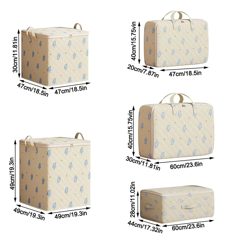 Foldable Quilt Storage Bag with Handles Portable Large Capacity Clothes Storage Bins Closet Cabinet Organizer 6