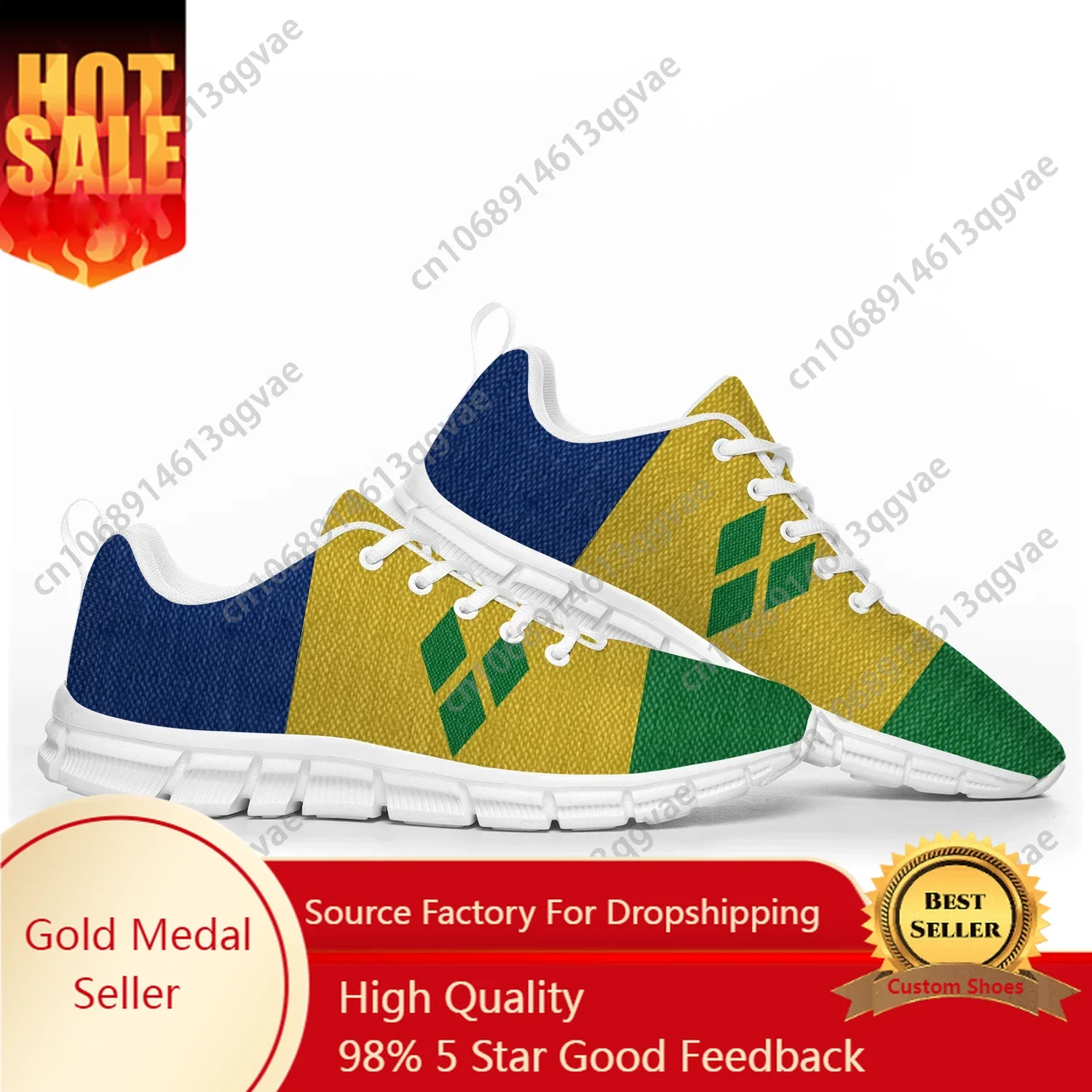 

Saint Vincent and the Grenadines Flag Sports Shoes Mens Womens Teenager Kids Children Sneakers Custom High Quality Couple Shoes