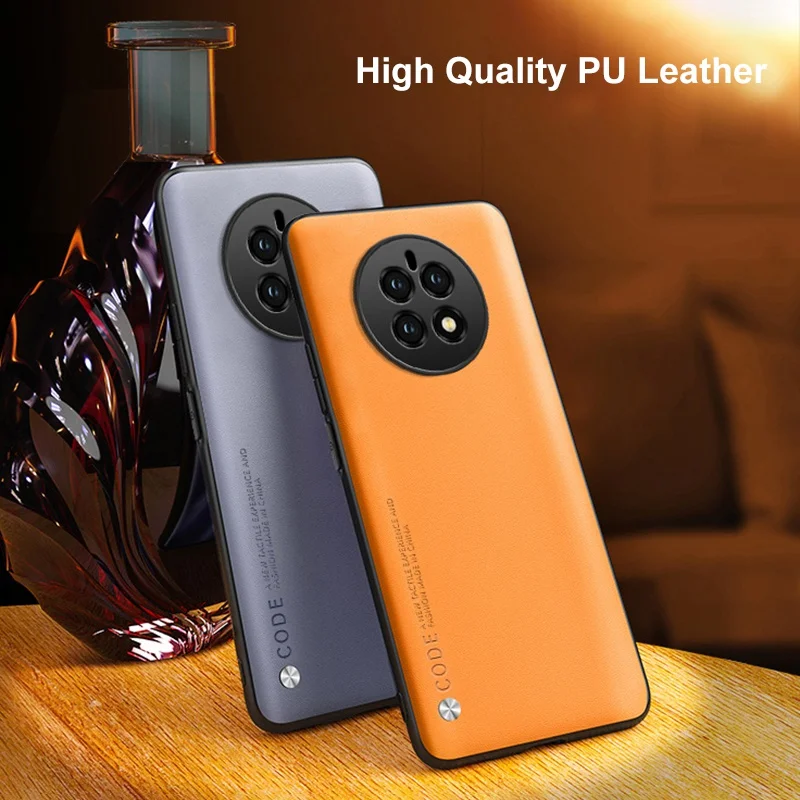 Luxury PU Leather Matte Silicone Phone Case Cover