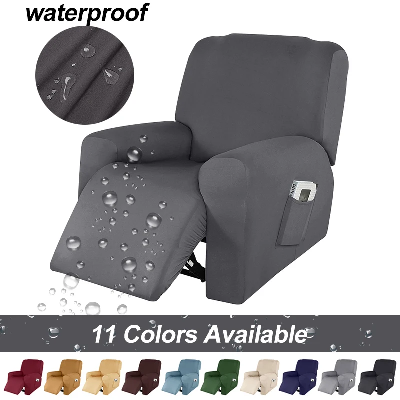 Waterproof Recliner Chair Cover Lazy Boy Recliner Sofa Covers High Stretch Slipcover 1 Seater