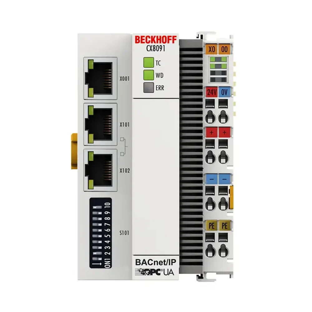 

CX8091 Embedded PC with BACnet/IP or OPC UA PLC Module