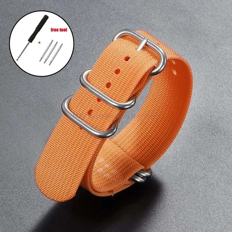 Soft Nylon Ribbed Strap Woven Canvas Military Sports Wristband