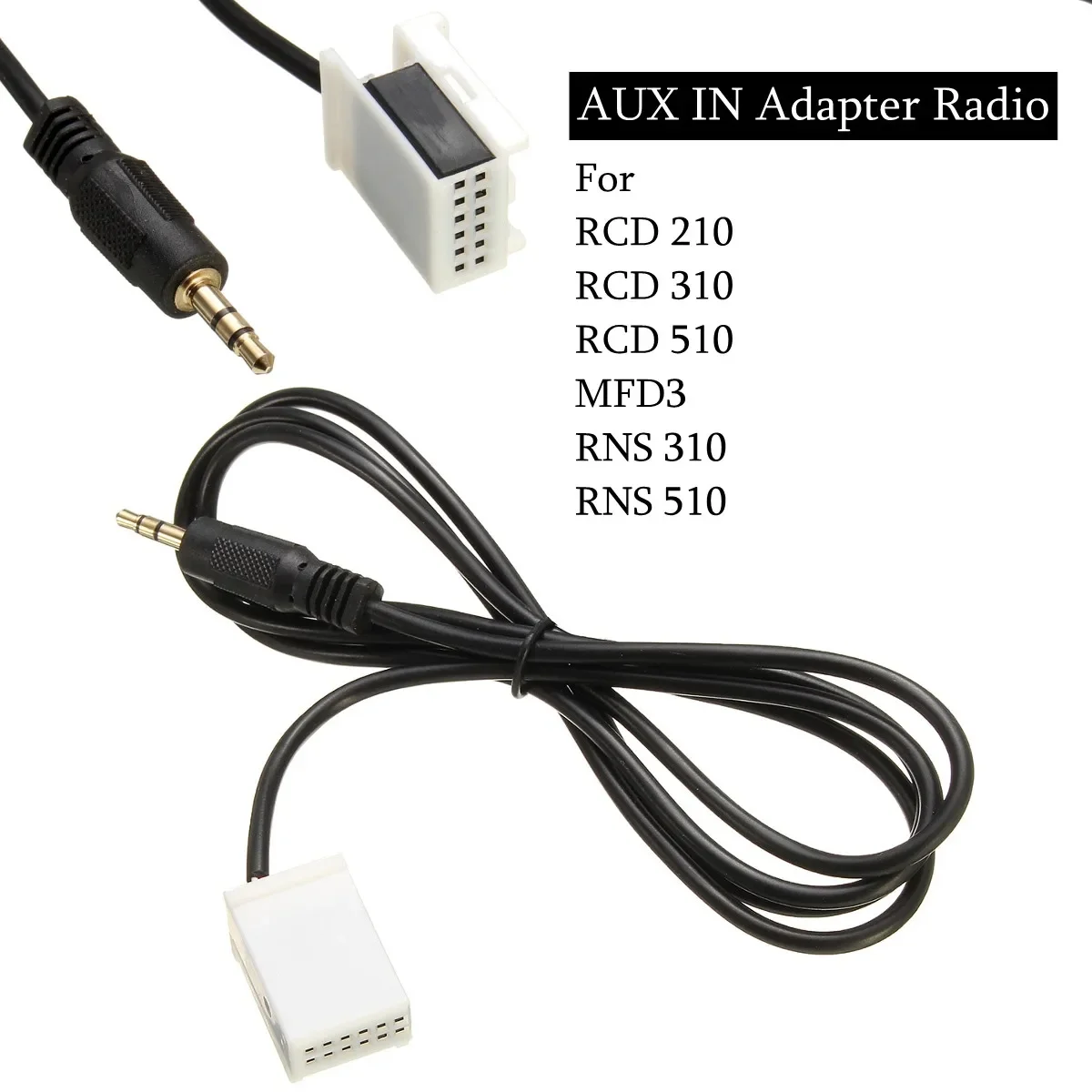 Auto Usb 3.5Mm Aux In Adattatore Radio Lettore Mp3 Cavo Per Kabel Per Vw/Rcd210 310 510 Mfd3 Rns 310 Rns 510 Series