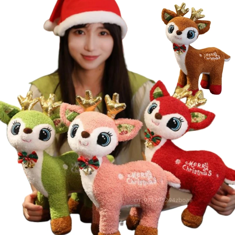 Animale di di alce, giocattoli di cervo di - Animale di peluche ripieno di alce | Decorazione natalizia per la casa Giocattolo alce Peluche per bambini per decorazioni natalizie