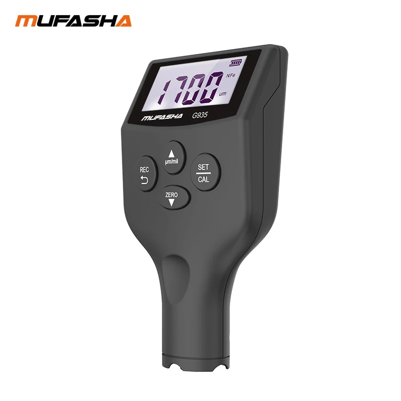 Paint thickness gauge MUFASHA G935 coating thickness gauge 0.1 Micron 0~1900um Fe and NFe car paint film tools thickness tester paint coating meter thickness gauge