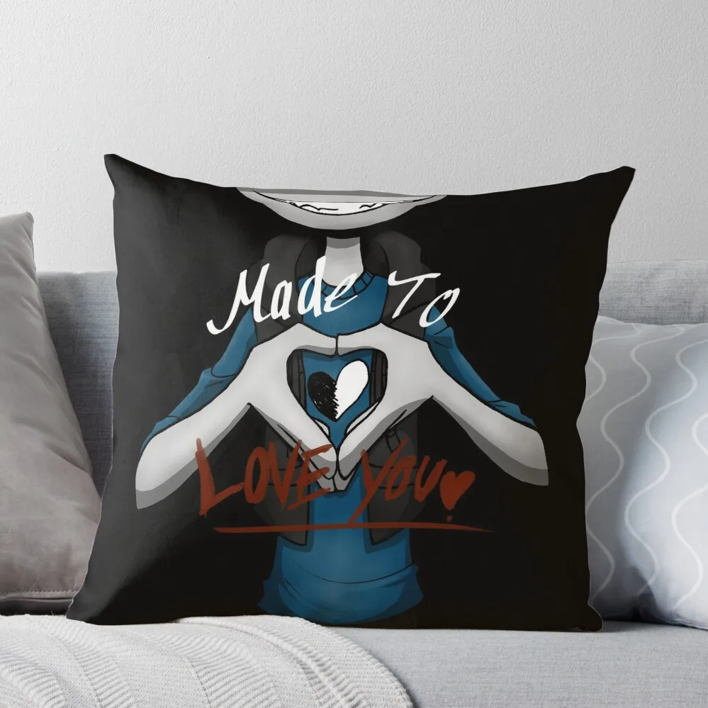 

YB: Made to love you Throw Pillow pillowcases for sofa cushions christmas ornaments 2024 Room decorating items