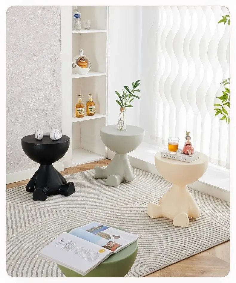 Description Picture 4 of itemCreative small flat tea table, living room, home chairs, sofa, balcony, small tea table bedroom corner bed head table End Tables