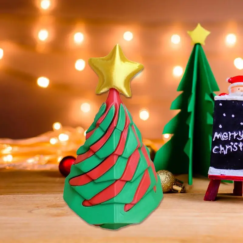 Impossible Cone 3D Printed Christmas Tree Toys Fidget Passthrough Sculpture Spiral Cone Desk Toy Funny Desktop Decoration For