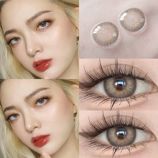 AMARA 1Pair Myopia Lenses Color Contact Lenses for Eyes Lenses With