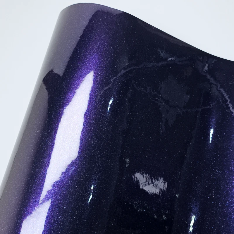 고광택 미드나잇 퍼플 랩핑 필름 접착 비닐 랩, 자동차 랩 롤 오토바이 스티커, DIY 데칼 랩핑 