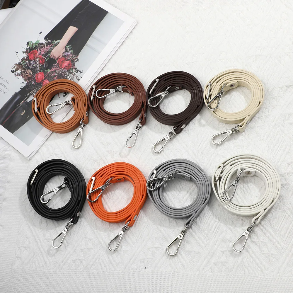 120cm Adjustable Pu Leather Bag Strap 1.2cm Wide Shoulder Bag Handle for Handbag Crossbody Straps Bag Part & Accessories