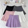 Solid Color A-line Short Women Summer Western Cloth Fabric High Waist Slim Half Skirt Autumn Winter Jk Short Skirt Sweet Style 4